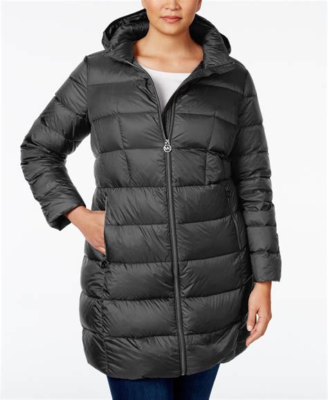 michael kors winter coat plus size|Michael Kors long winter coats.